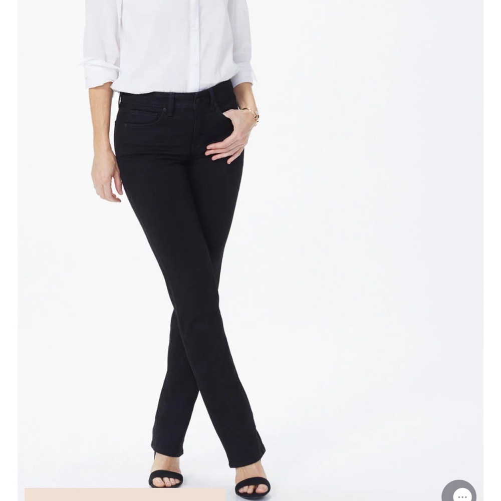 NYDJ Straight Leg Jeans in Black